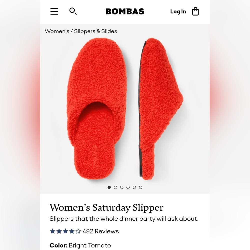 NWT Bombas Saturday Slipper